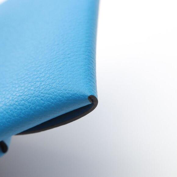 HERMES Blue Leather Wallet - Picture 6 of 6